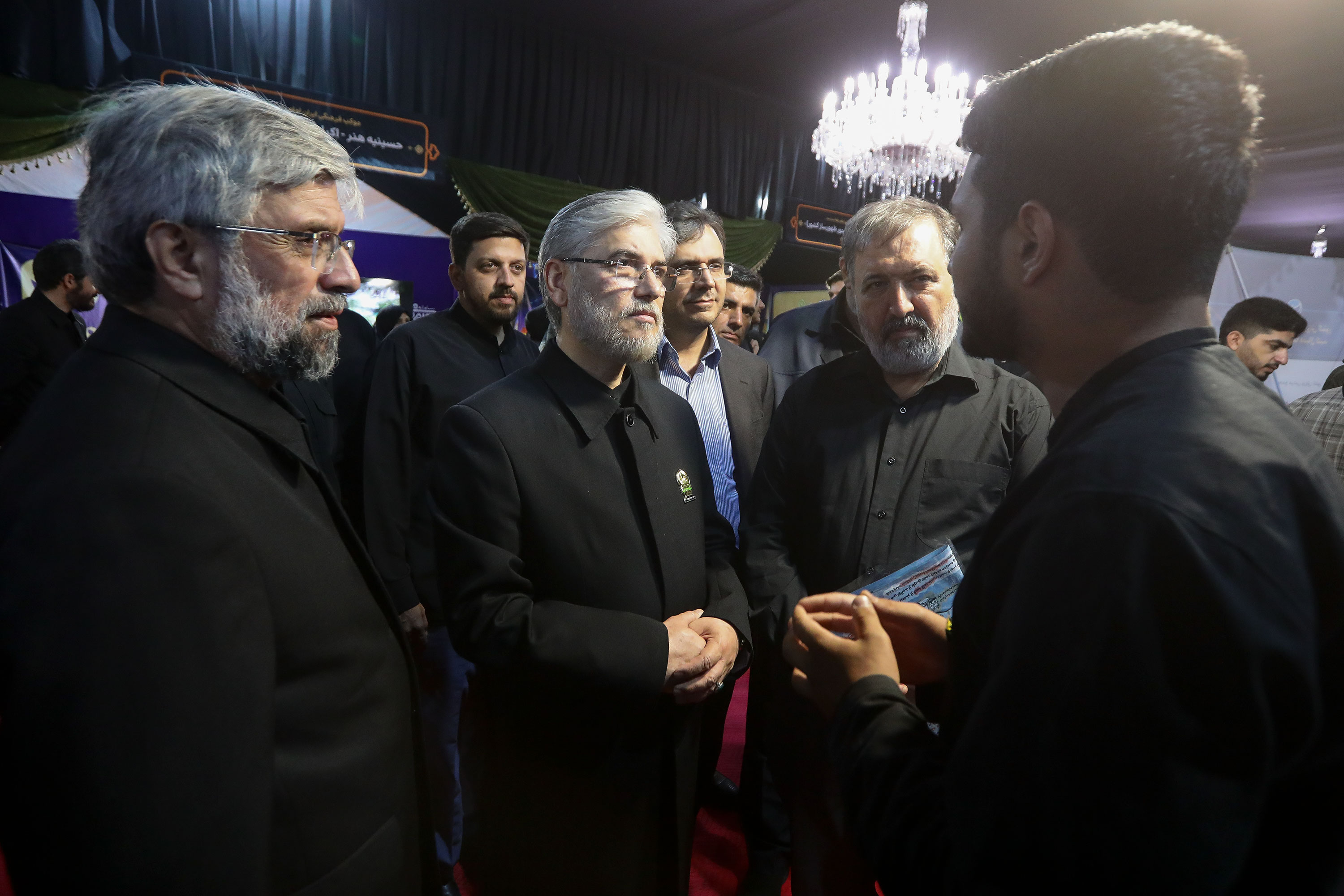 بازدید حسین سینایی صراف وزیر علوم از نمایشگاه ایران امام رضا علیه السلام