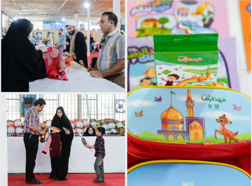 توزیع ۱۲ هزار بسته آموزشی انتشارات به نشر بین نوآموزان مهدالرضا(ع)