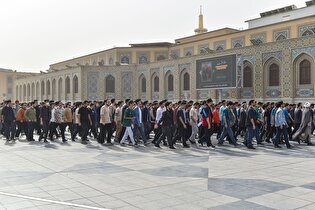 تشرف دانشجویان دانشگاه علم و صنعت به حرم مطهر رضوی