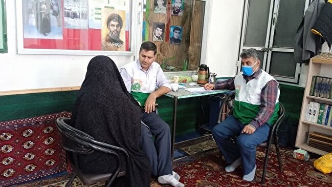 برگزاری اردوی جهادی خادم‌یاران سلامت مراغه در فقیر آباد