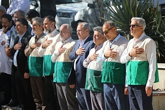 تجلیل خادم‌یاران رضوی از پرستاران ۸ بیمارستان کرمانشاه