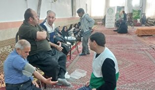 تکریم مخدومین پهرآباد پایین مراغه در اردوی جهادی سلامت