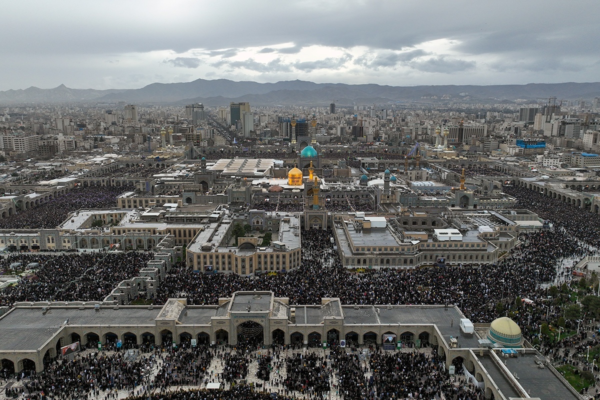 عکس با کیفیت : عکس هوایی حرم امام رضا علیه السلام