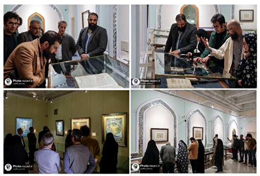 بازدید اساتید دانشگاه فردوسی از موزه و مرکز نمایشگاه‌های آستان قدس رضوی