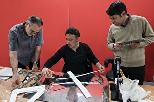 کارگاه آینه‌کاری سنتی در نگارخانه رضوان