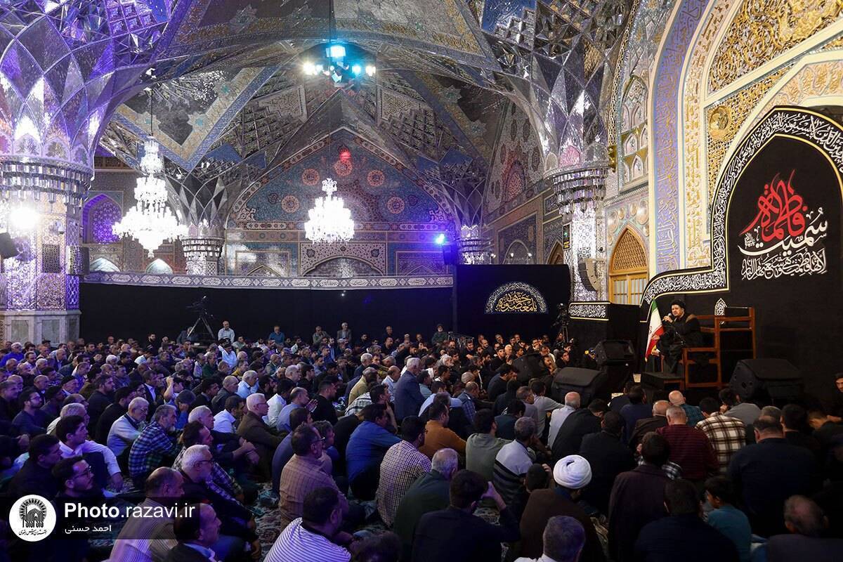 حرم رضوی در سوگ مادر، جامه عزا به تن کرد