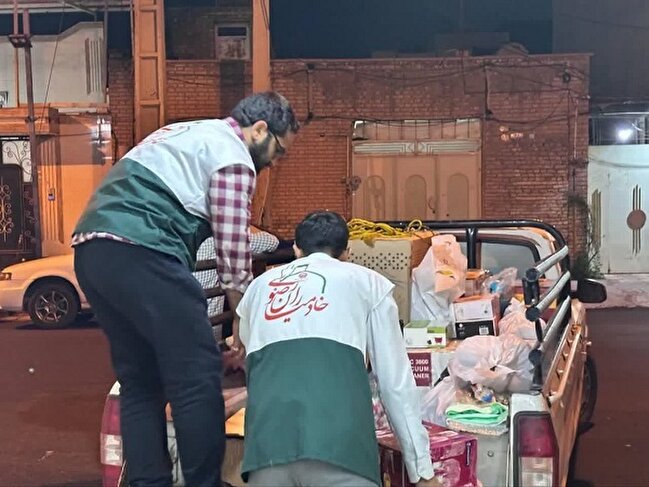 اهدای سه سری جهیزیه به زوج‌های جوان امیدیه به همت خادم‌یاران