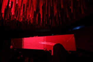 مراسم وداع با پیکر شهدای گمنام در معراج شهدا