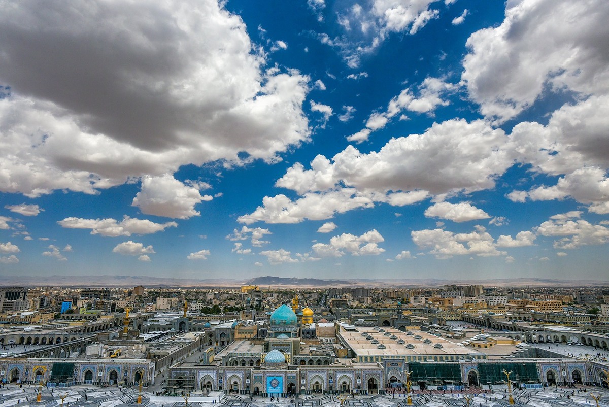 عکس با کیفیت : صحن پیامبر اعظم (صلی الله علیه و آله و سلم) حرم مطهر امام رضا علیه السلام