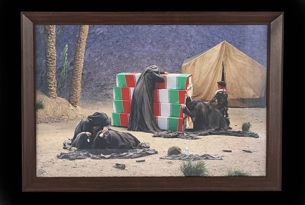 تابلوی «عصر عاشورایی دیگر» موزه حرم رضوی، روایتگر فداکاری مادران و همسران شهدا