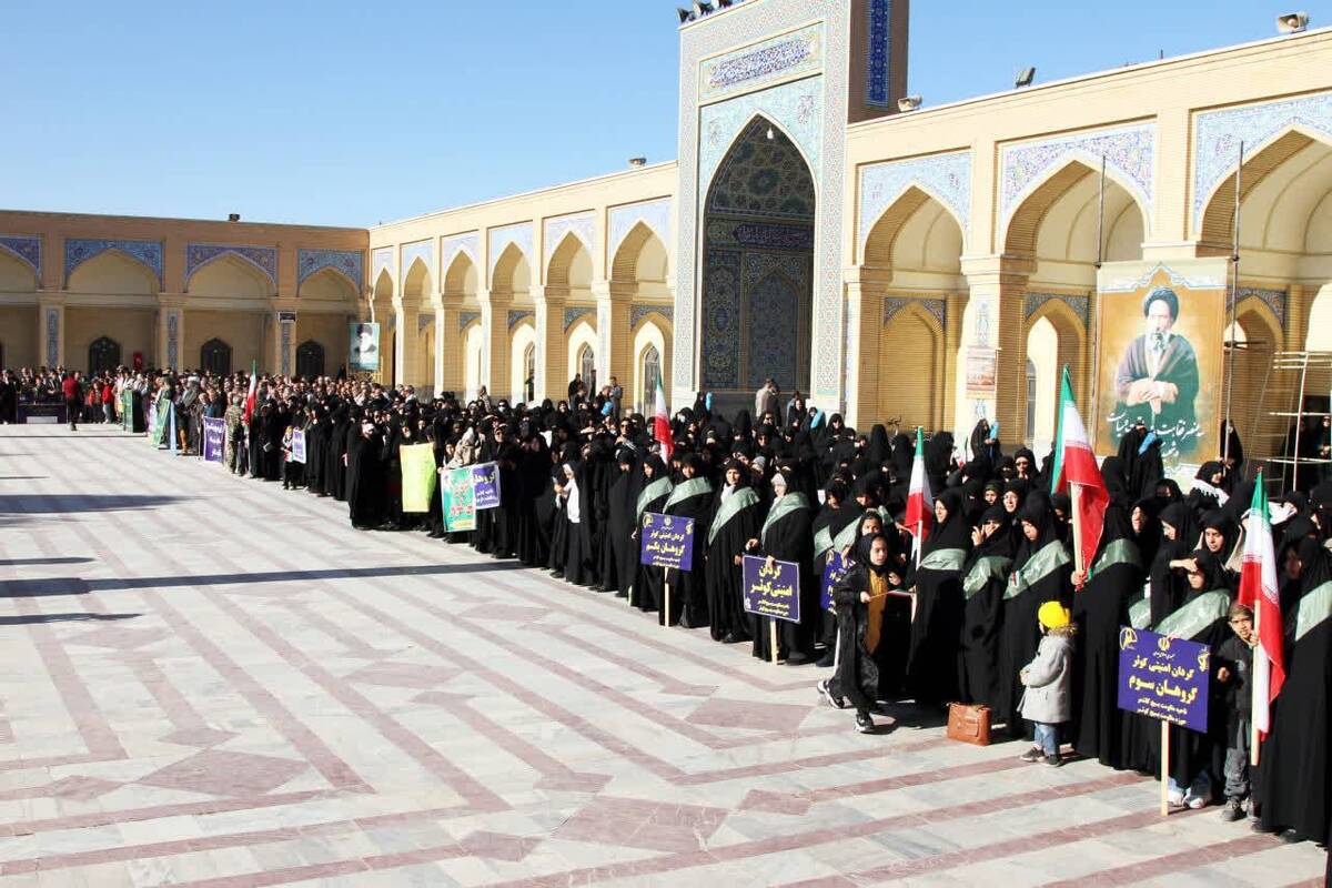 همایش اقتدار بسیج به میزبانی زیارتگاه شهید آیت‌الله مدرس برپا شد