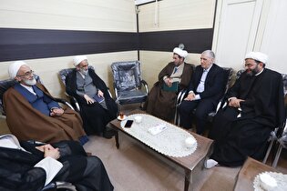 دیدار اعضای کنگره بزرگداشت آیت‌الله سید محمدهادی میلانی با آیت الله مروارید