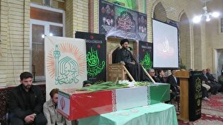 مردمان هریس نام شهید گمنام را با اشک بر آسمان نوشتند