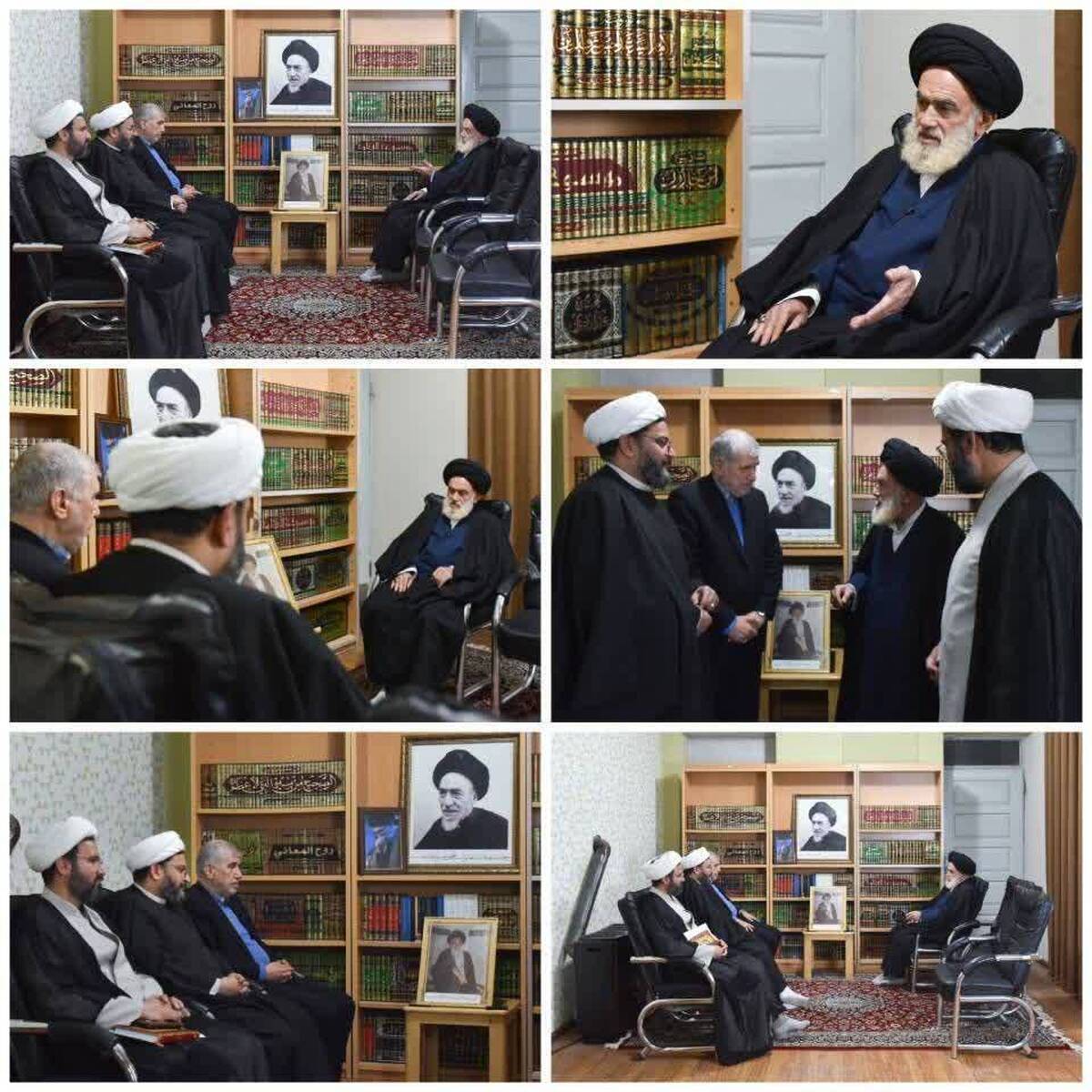 دیدار مسئولان کنگره بزرگداشت آیت‌الله العظمی میلانی با آیت‌الله حسینی آملی