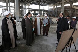 بازدیدعلمای حوزه علمیه از پروژه‌های عمرانی و فرهنگی حرم مطهر رضوی