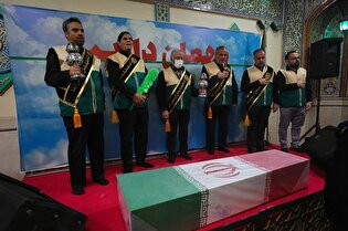 قدوم مطهر شهدای گمنام بر دیده خادم‌یاران اصفهان