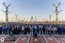 اقامه نماز تمنای باران درحرم مطهررضوی