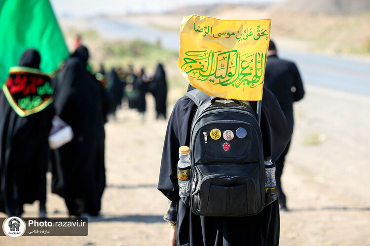 زائرین پیاده حضرت رضا(علیه‌السلام) - محور سرخس