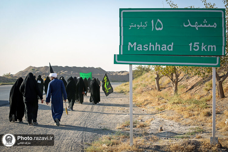 زائرین پیاده حضرت رضا(علیه‌السلام) - محور سرخس