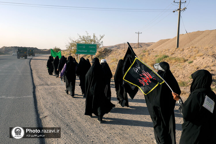 زائرین پیاده حضرت رضا(علیه‌السلام) - محور سرخس