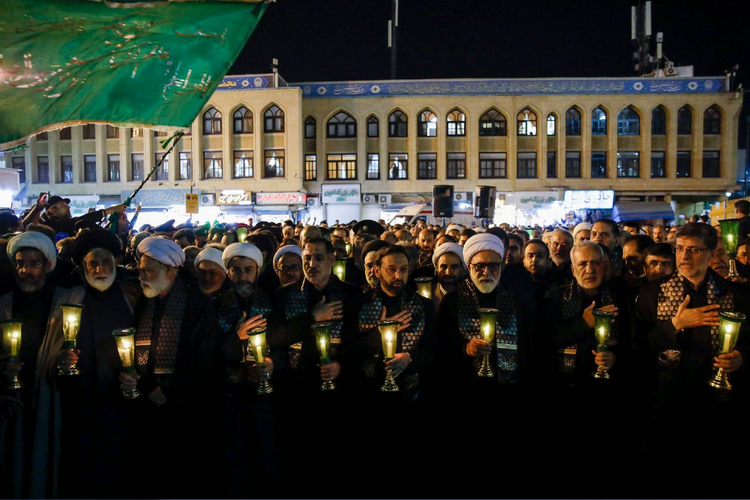 آئین شام غریبان شهادت امام رضا(ع) برگزار شد 