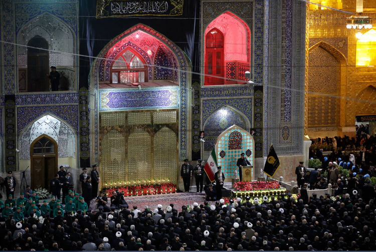 آئین شام غریبان شهادت امام رضا(ع) برگزار شد 