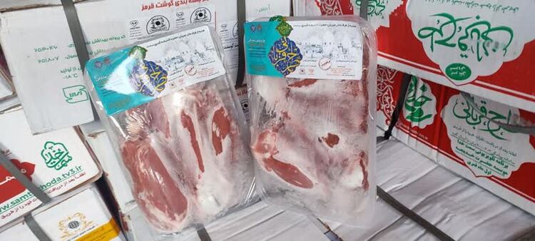 توزیع ۱۲۰۰ بسته گوشت گوسفندی در محلات و روستاهای منطقه سیستان