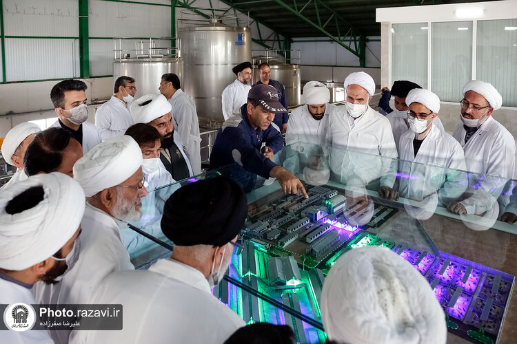 بازدید مشاوران وقف و نذر از واحدهای کشاورزی، لبنی و دامپروری رضوی