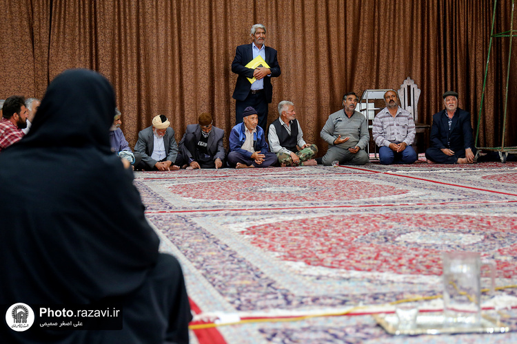 بازدید فرماندار و مدیران اجرایی شهر مشهد از روند خدمت‌رسانی آستان قدس رضوی در روستای هندل آباد