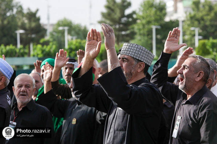 تشرف کاروان موکب‌داران عراقی به حرم مطهر رضوی