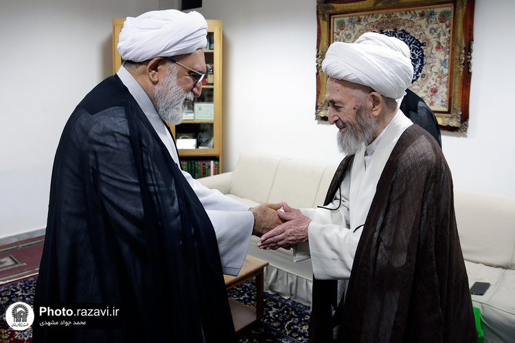 دیدار تولیت آستان قدس رضوی با مراجع تقلید در قم