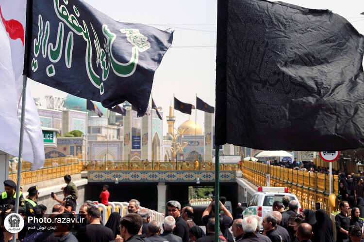 عزاداری روز تاسوعای حسینی در حرم مطهر رضوی