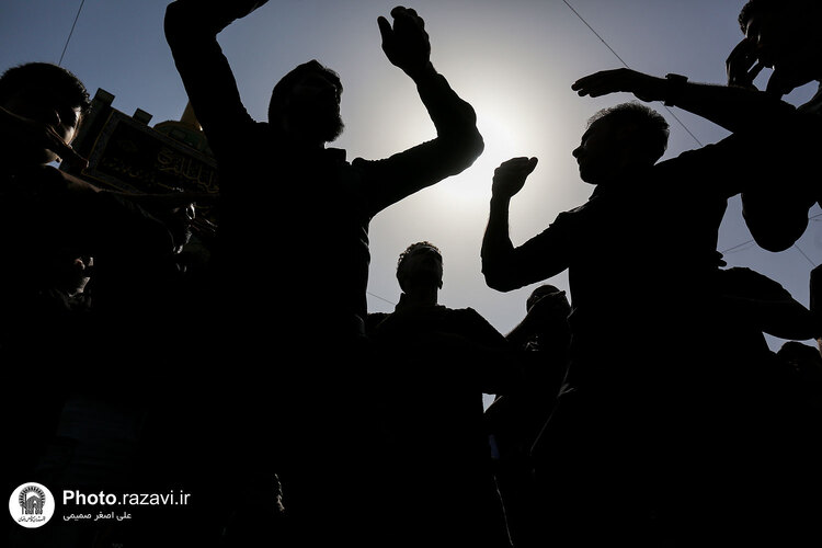 عزاداری روز تاسوعای حسینی در حرم مطهر رضوی