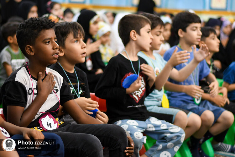 عزاداری کودکان رضوی در رثای حضرت سیدالشهدا علیه السلام