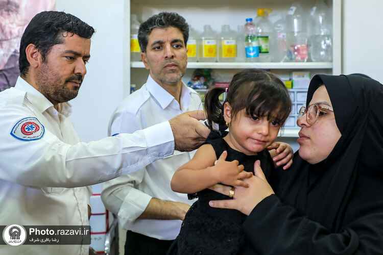 خدمت رسانی پایگاه‌های فوریت‌های پزشکی حرم مطهر رضوی