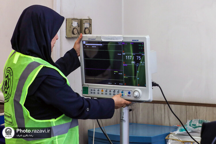 خدمت رسانی پایگاه‌های فوریت‌های پزشکی حرم مطهر رضوی