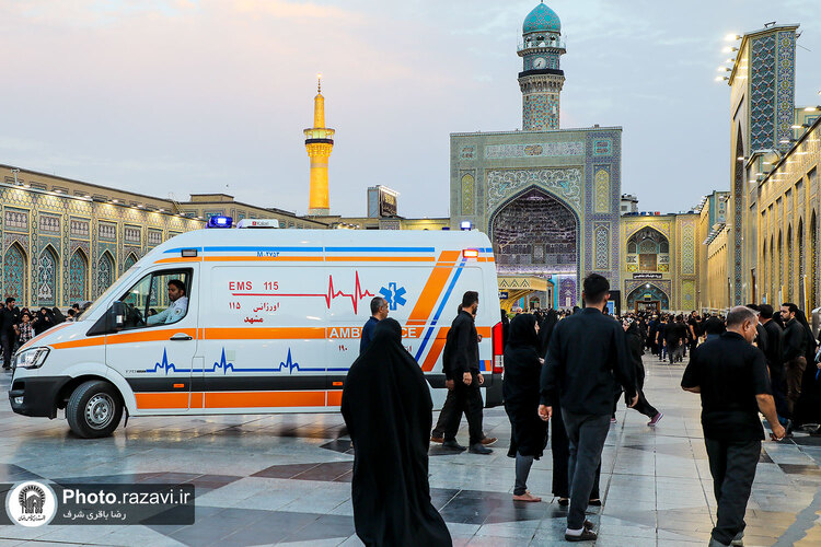 خدمت رسانی پایگاه‌های فوریت‌های پزشکی حرم مطهر رضوی