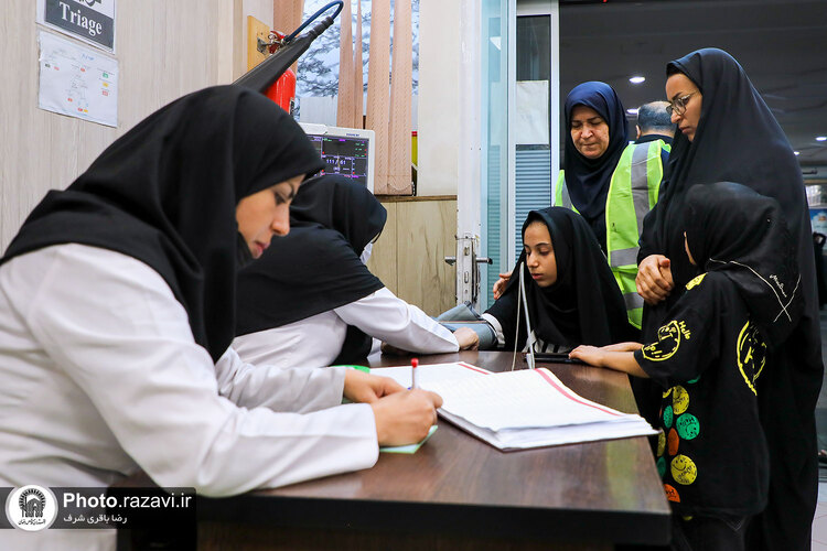 خدمت رسانی پایگاه‌های فوریت‌های پزشکی حرم مطهر رضوی