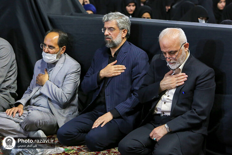 محفل عزاداری اهالی رسانه و فعالان فضای مجازی در حرم مطهر رضوی