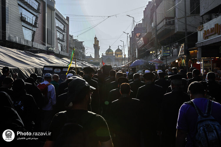 تشرف کاروان سفیران امام رئوف به حرم امامین کاظمین