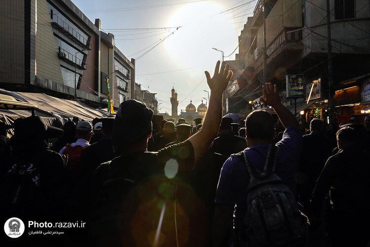 تشرف کاروان سفیران امام رئوف به حرم امامین کاظمین