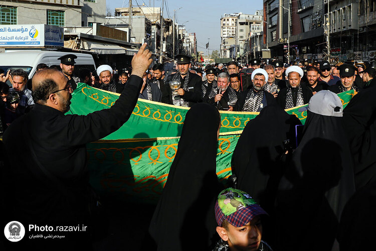 تشرف کاروان سفیران امام رئوف به حرم امامین کاظمین