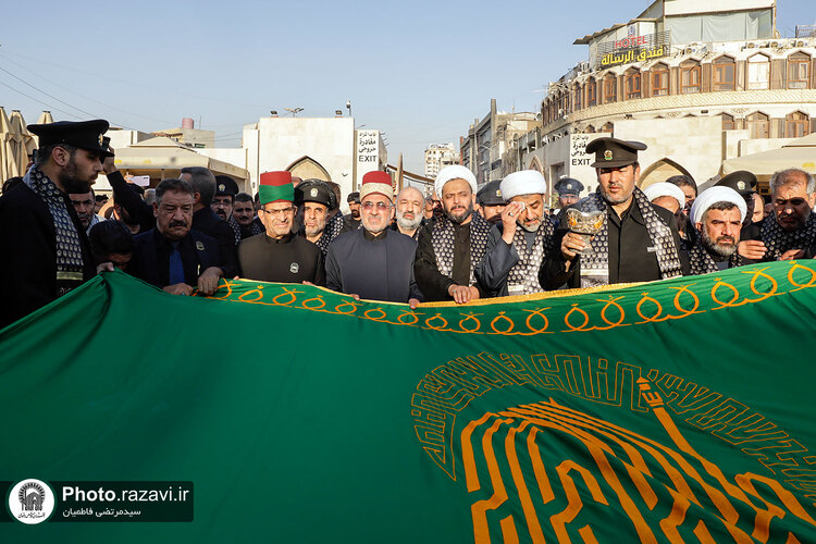 تشرف کاروان سفیران امام رئوف به حرم امامین کاظمین