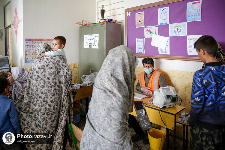 اردوی پزشکی بیمارستان رضوی در روستای هندل آباد