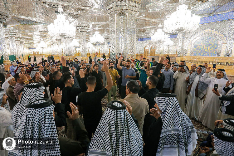 تشرف کاروان اهالی الکفل عراق به حرم مطهر رضوی