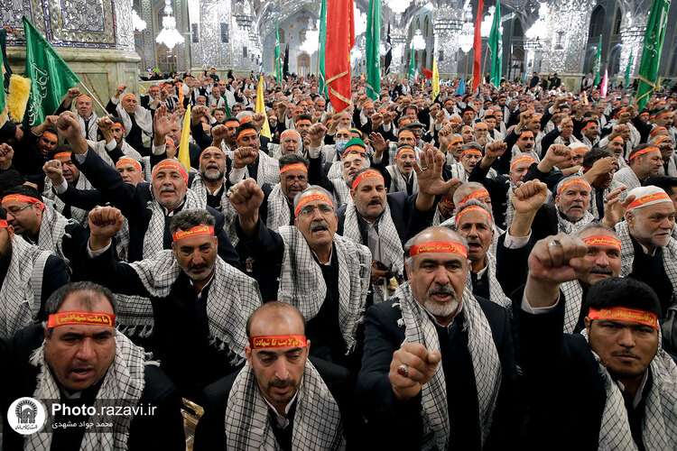 گردهمایی بسیجیان یگان حفاظت حرم مطهر رضوی