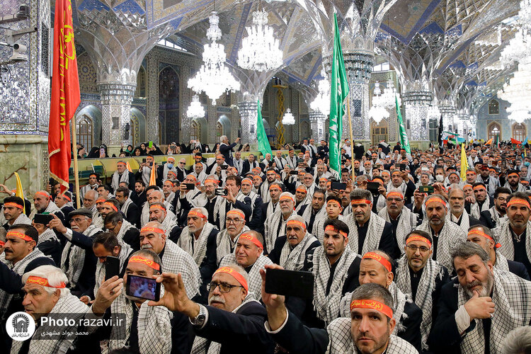 گردهمایی بسیجیان یگان حفاظت حرم مطهر رضوی