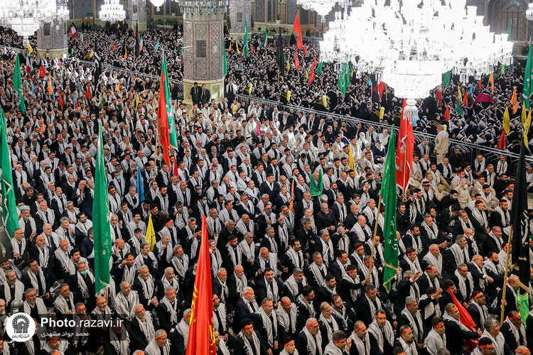 گردهمایی بسیجیان یگان حفاظت حرم مطهر رضوی