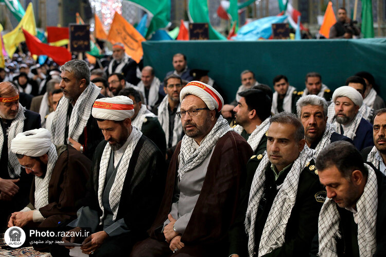 گردهمایی بسیجیان یگان حفاظت حرم مطهر رضوی