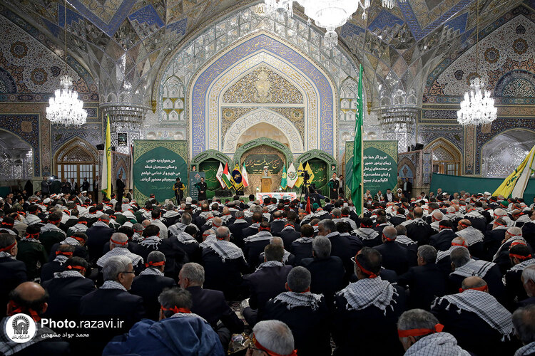 گردهمایی بسیجیان یگان حفاظت حرم مطهر رضوی